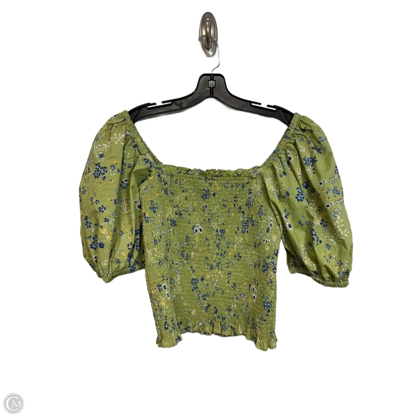 Top Short Sleeve By Inc In Green, Size: M