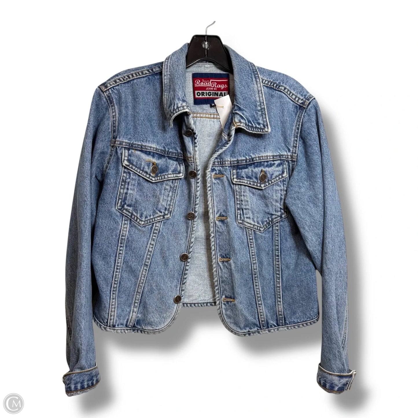 Jacket Denim By Clothes Mentor In Blue Denim, Size: M