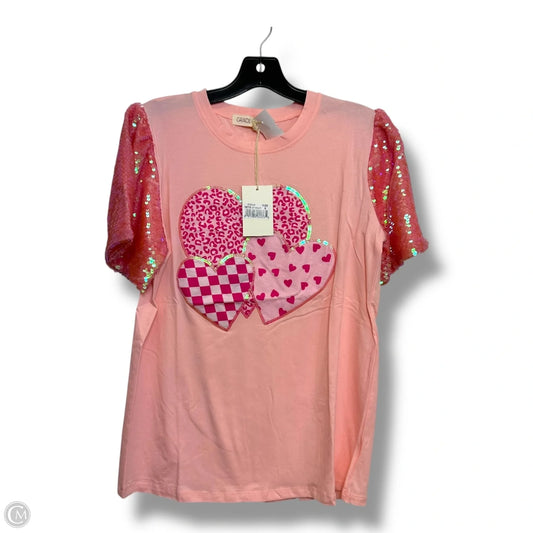 Top Short Sleeve By Clothes Mentor In Pink, Size: S