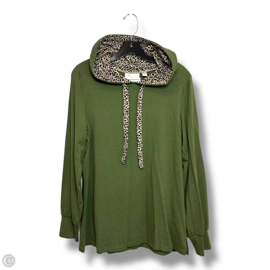 Top Long Sleeve By Belle By Kim Gravel In Green, Size: S