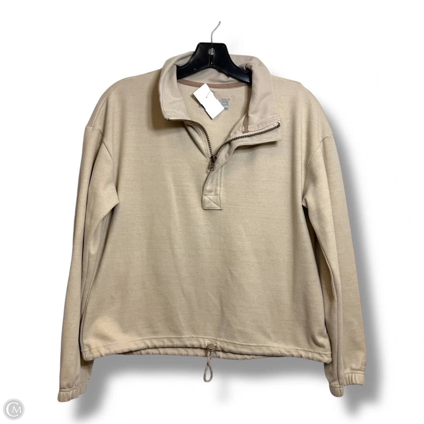 Top Long Sleeve Basic By Avalanche In Tan, Size: S