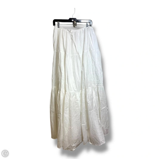 Skirt Maxi By Clothes Mentor In White, Size: M