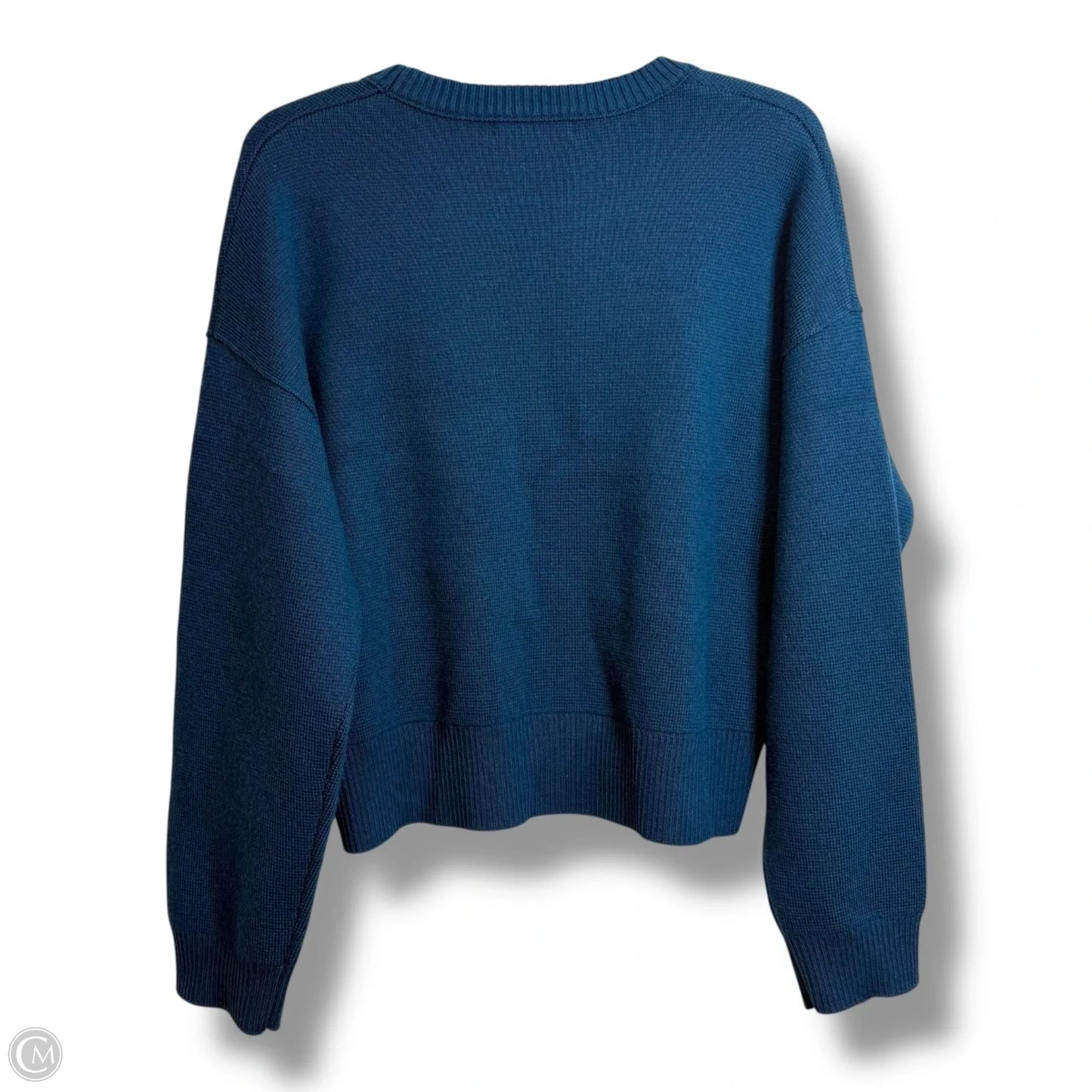 Sweater By BANANA REPUBLIC  In Teal, Size: L