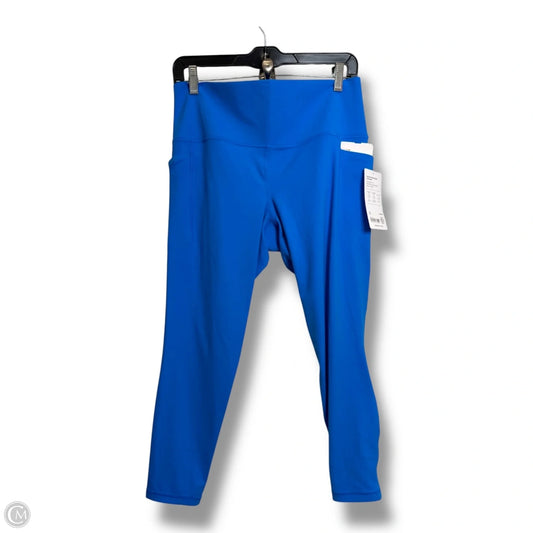 Athletic Leggings By Athleta In Blue, Size: L