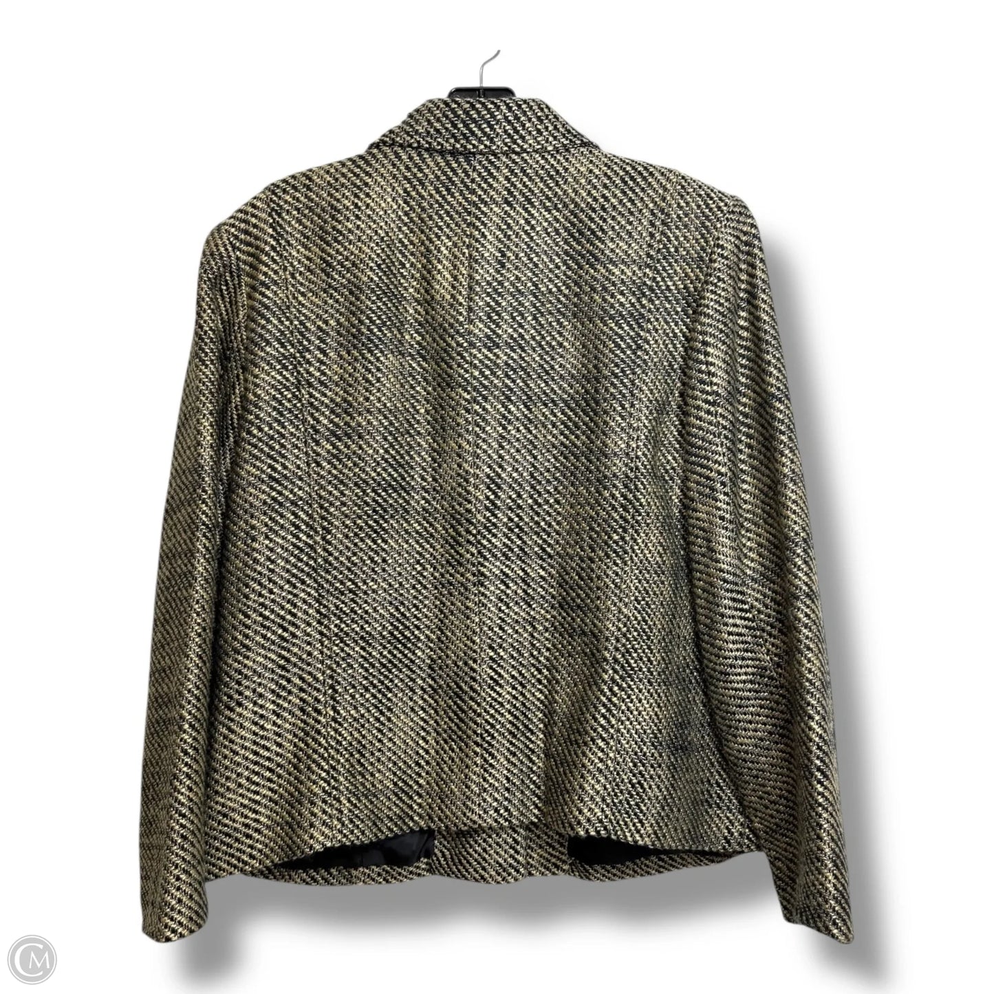 Blazer By Jm Collections In Black & Tan, Size: 18