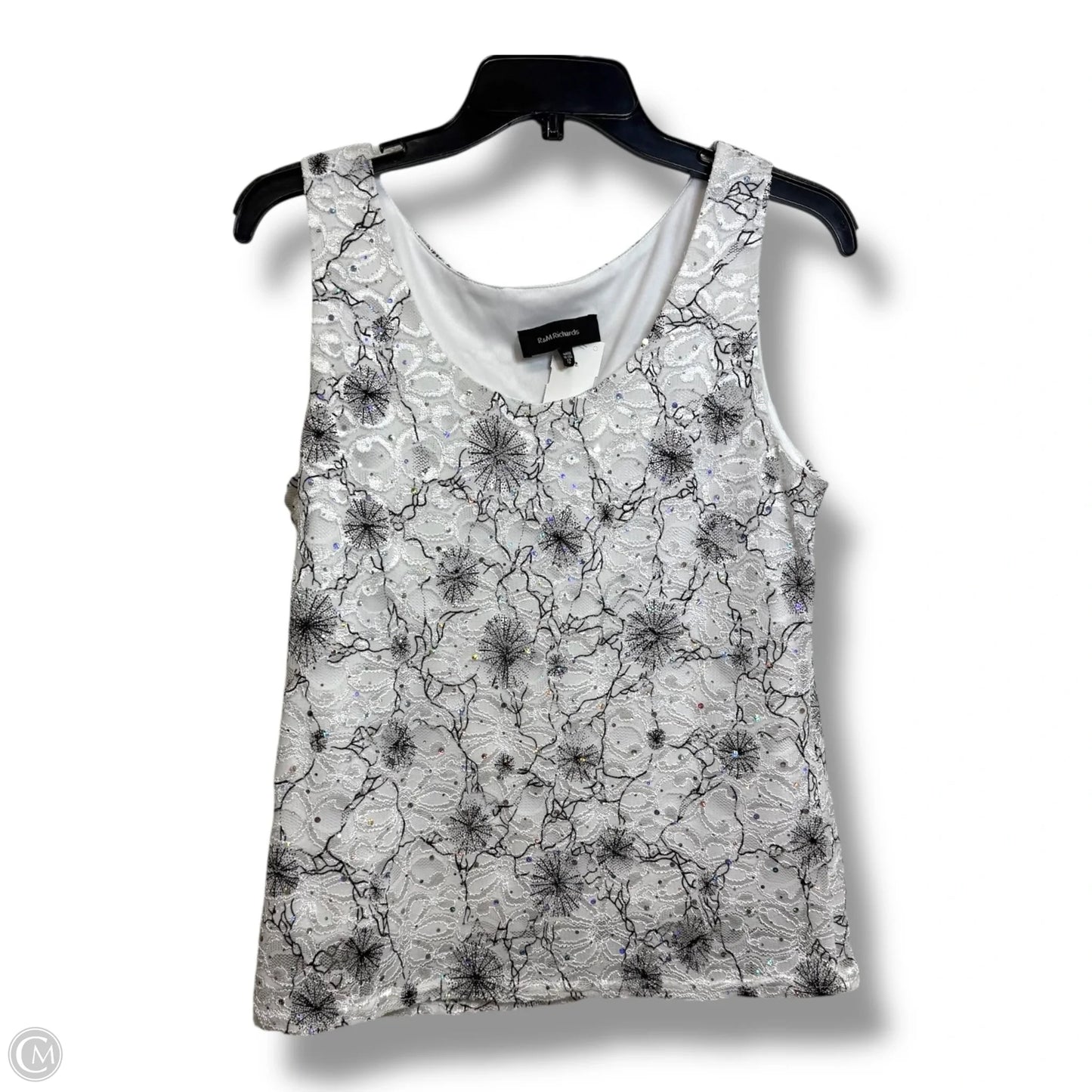 Top 2pc Long Sleeve By R And M Richards In White, Size: 12