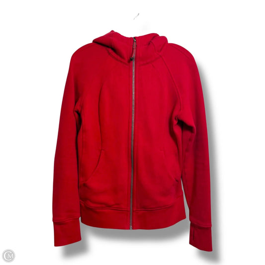 Sweatshirt Hoodie By Lululemon In Red, Size: 8