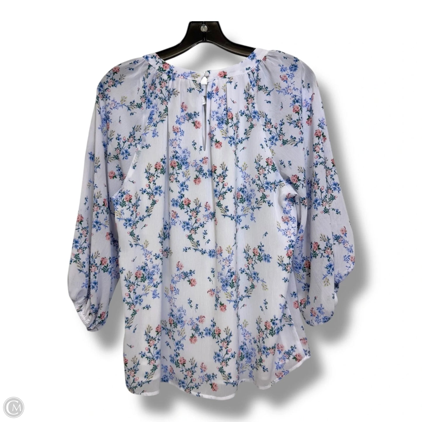 Top Long Sleeve By Vince Camuto In White, Size: S