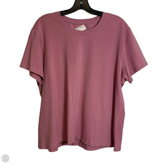 Top Short Sleeve By Cmc In Pink, Size: 3x