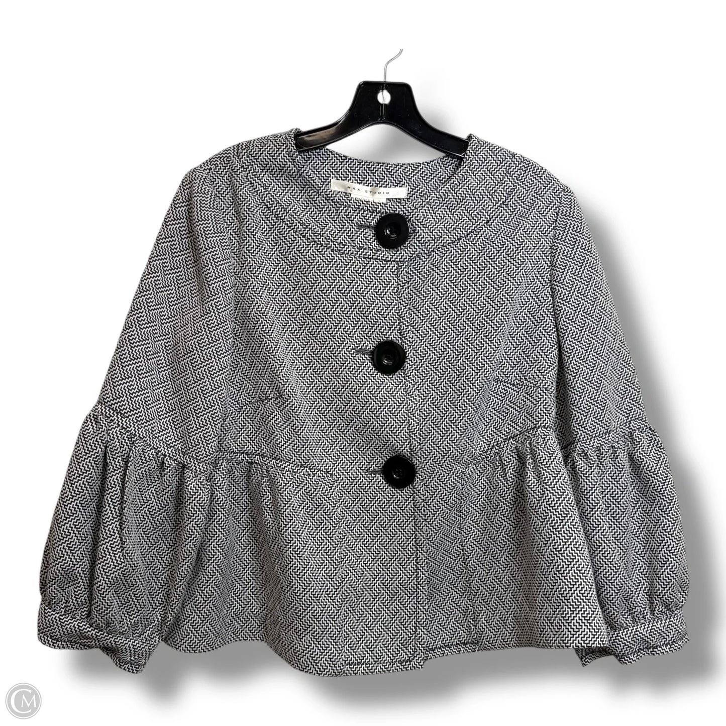 Blazer By Max Studio In Black & White, Size: L