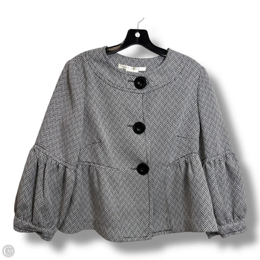 Blazer By Max Studio In Black & White, Size: L