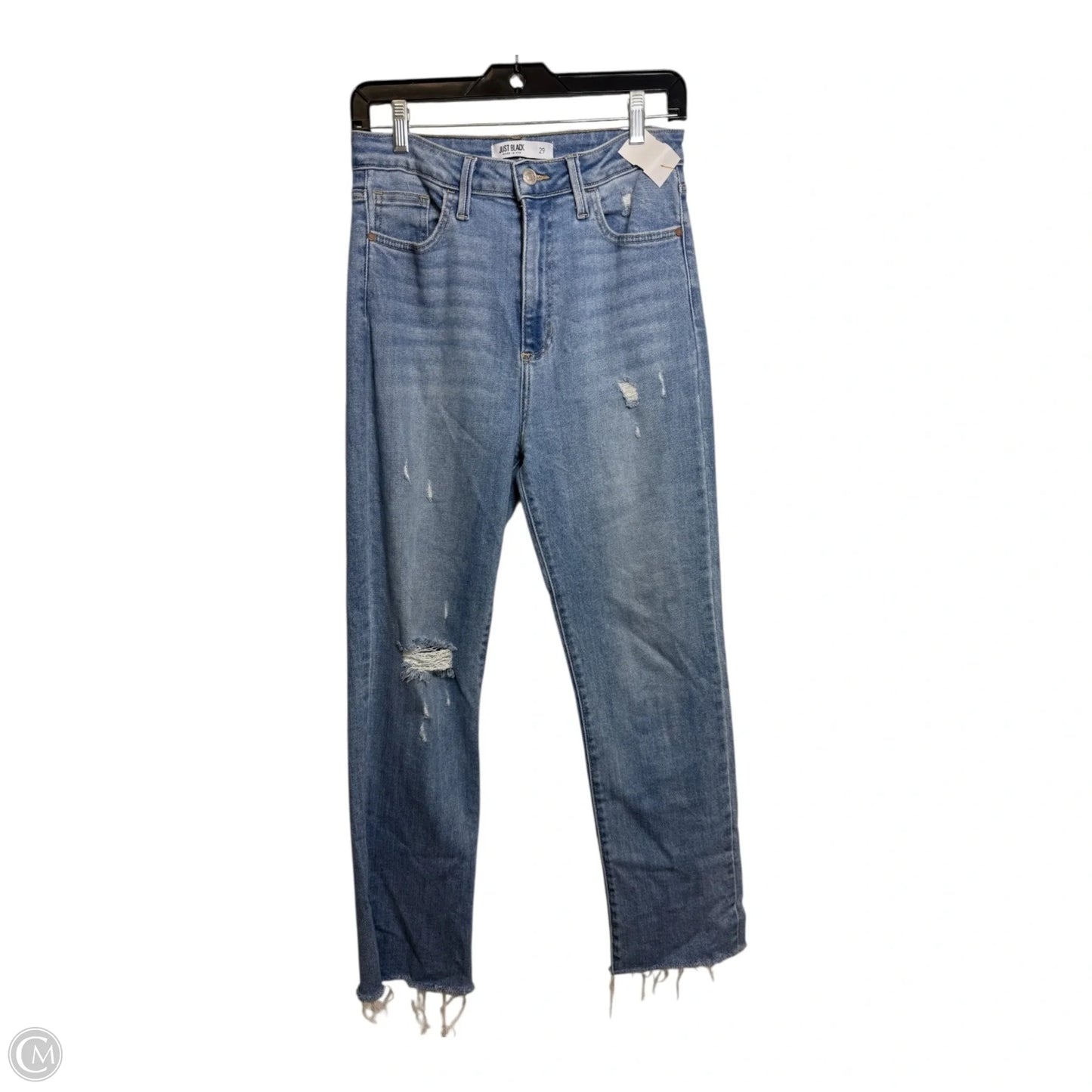 Jeans Straight By Just Black In Blue Denim, Size: 8
