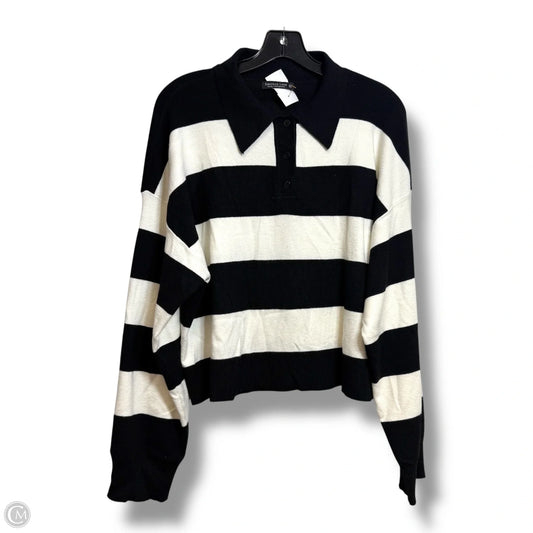 Sweater By Clothes Mentor In Striped Pattern, Size: Xl