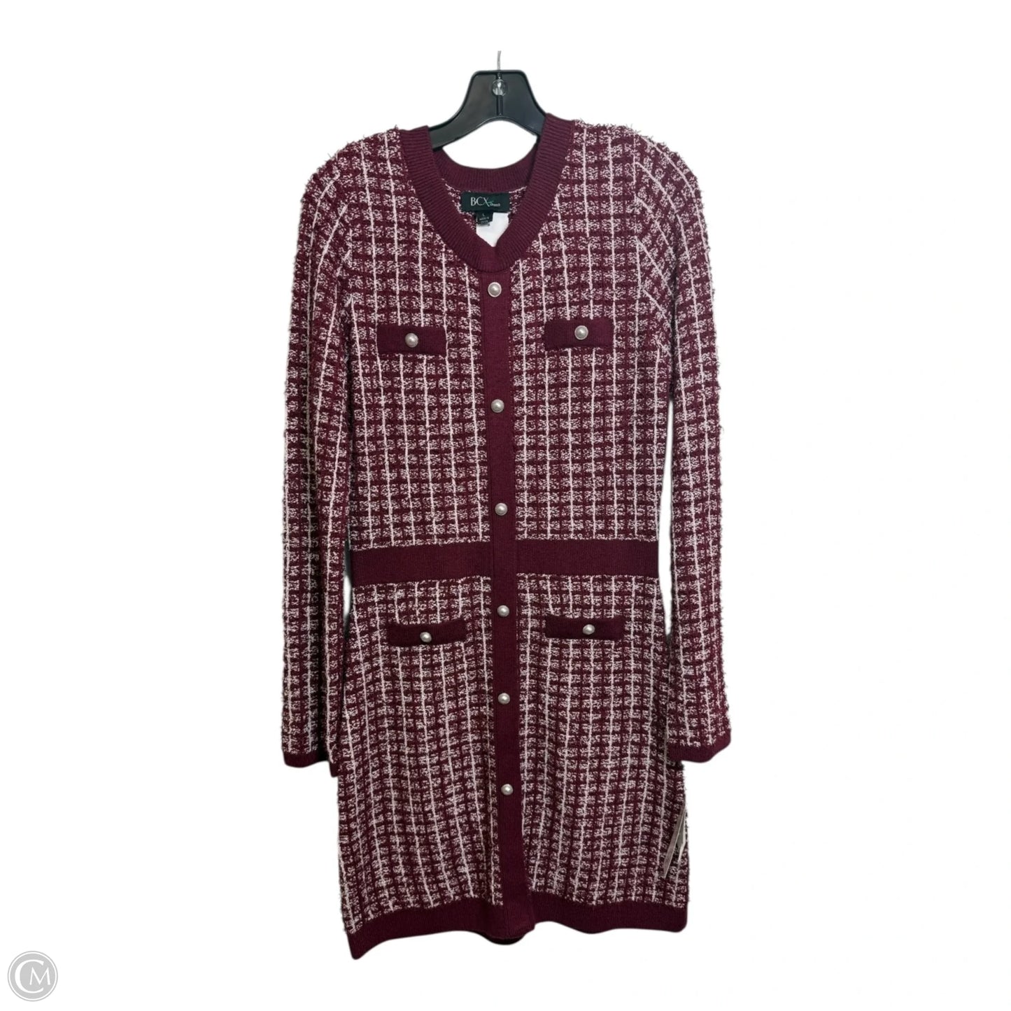 Dress Casual Short By Bcx In Maroon, Size: L