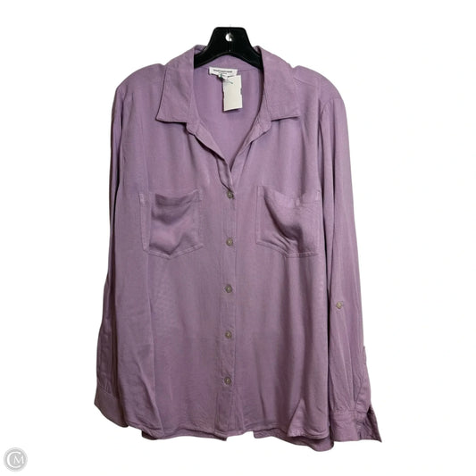 Top Long Sleeve By Beachlunchlounge In Purple, Size: L