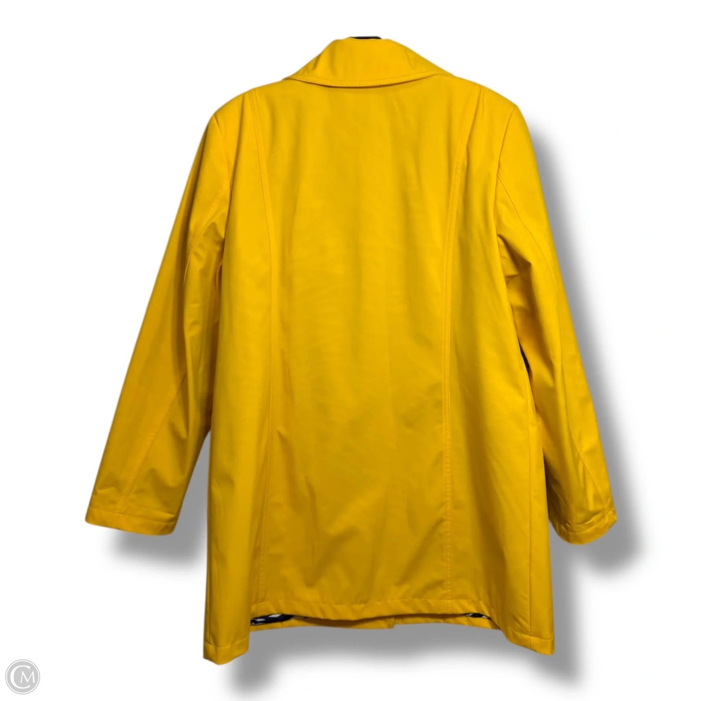 Jacket Windbreaker By Dennis Basso Qvc In Yellow, Size: M