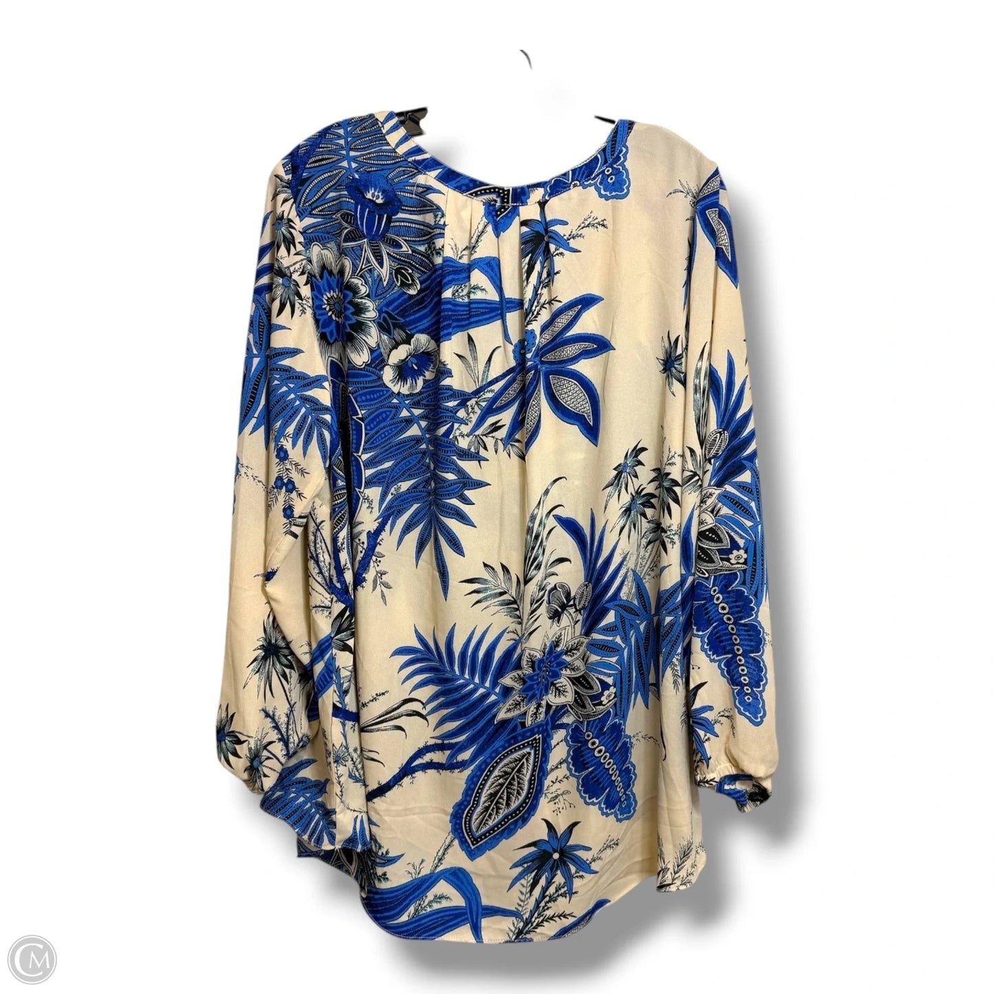 Top Long Sleeve By Tahari In Multi-colored, Size: 1x