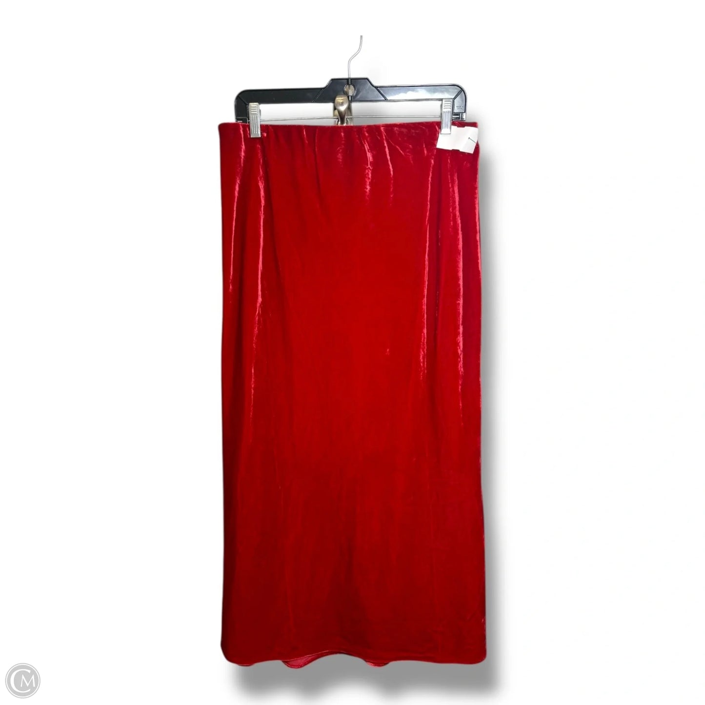 Skirt Midi By Anthropologie In Red, Size: L