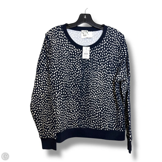 Top Long Sleeve By J. Crew In Navy, Size: L