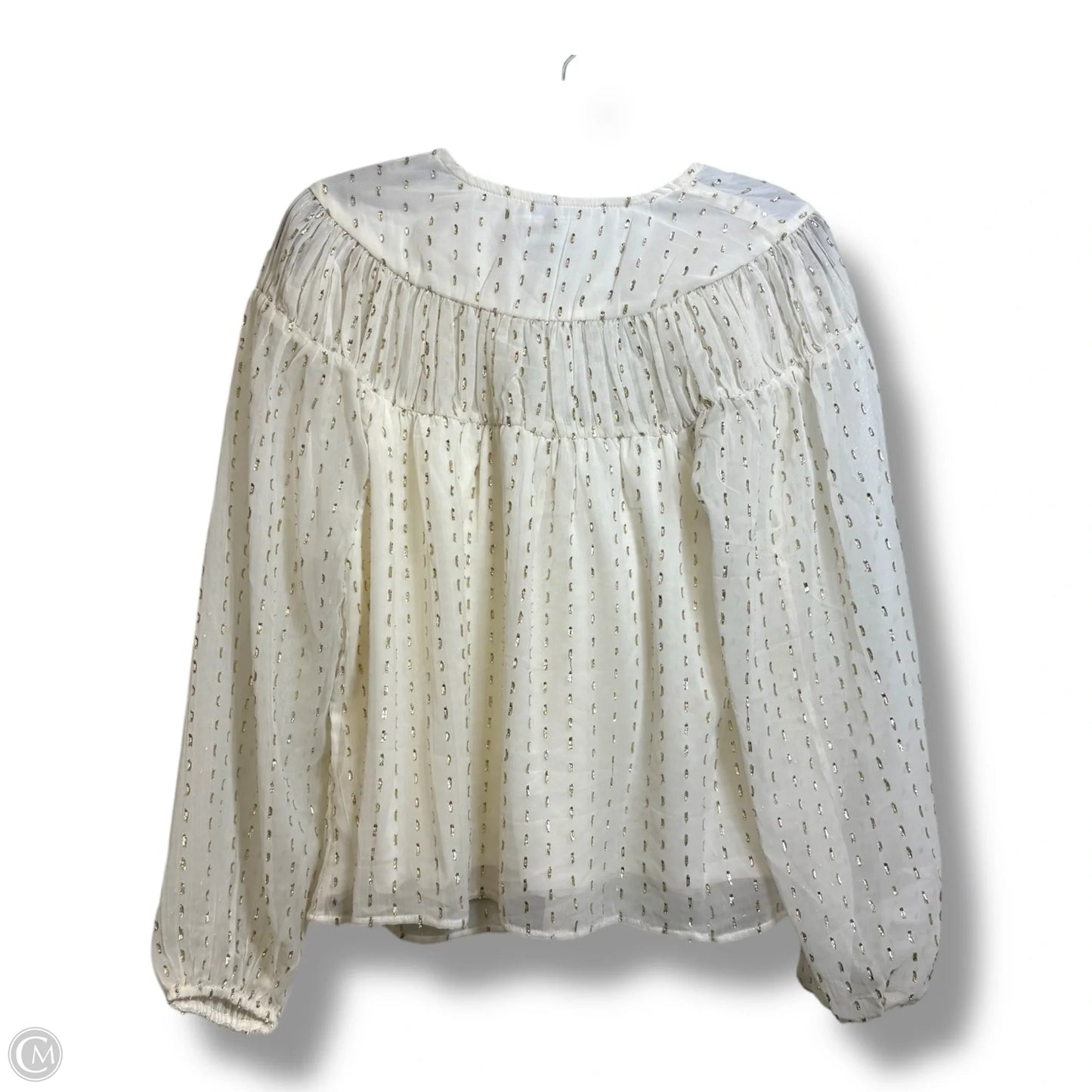 Top Long Sleeve By Old Navy In Ivory, Size: M