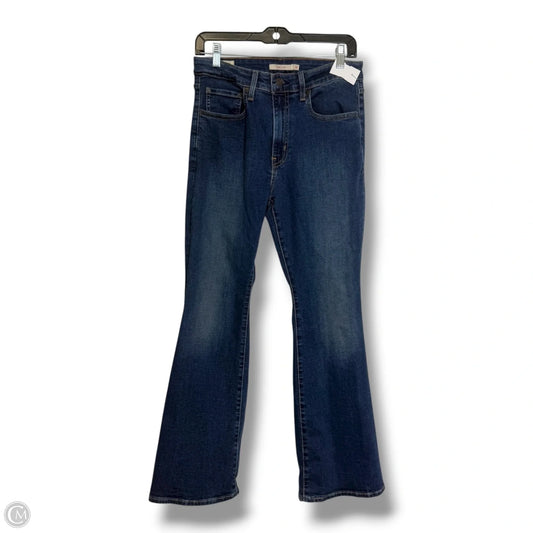 Jeans Flared By Levis In Blue Denim, Size: 10