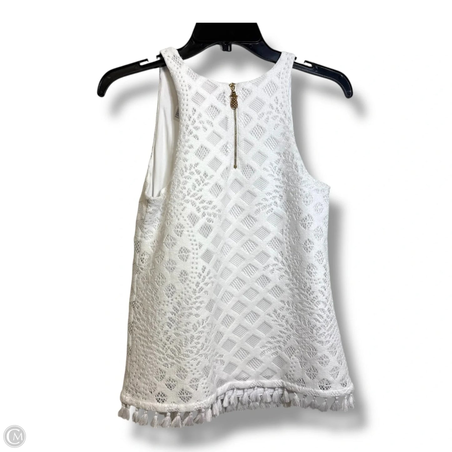 Top Sleeveless Designer By Lilly Pulitzer In White, Size: Xs