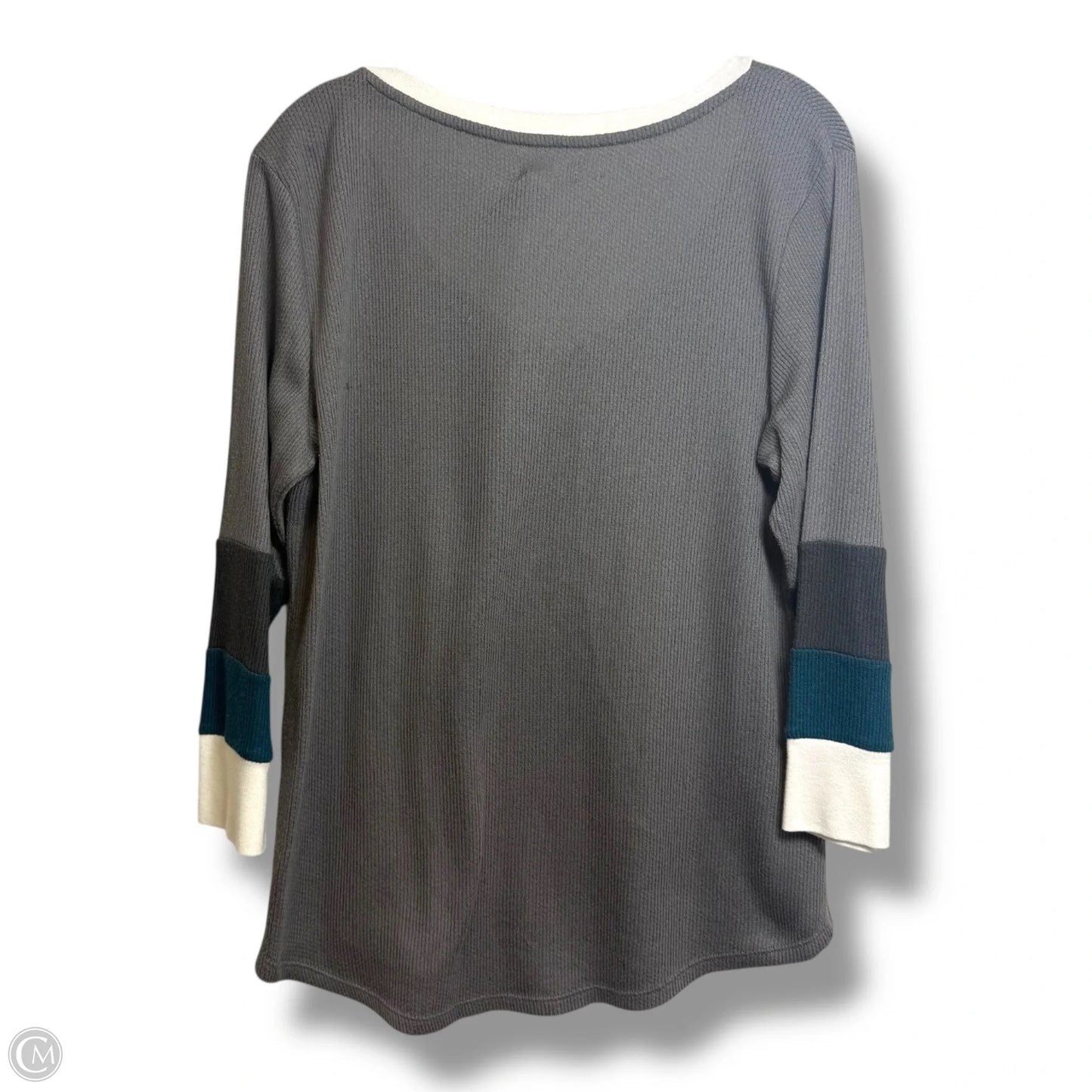 Top Long Sleeve By Maurices In Grey, Size: L
