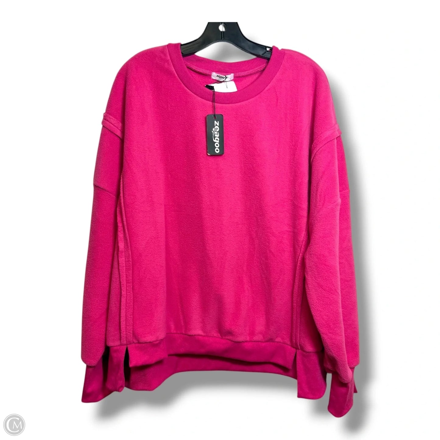 Sweatshirt Crewneck By Zeagoo In Pink, Size: Xl