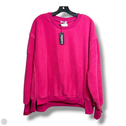 Sweatshirt Crewneck By Zeagoo In Pink, Size: Xl