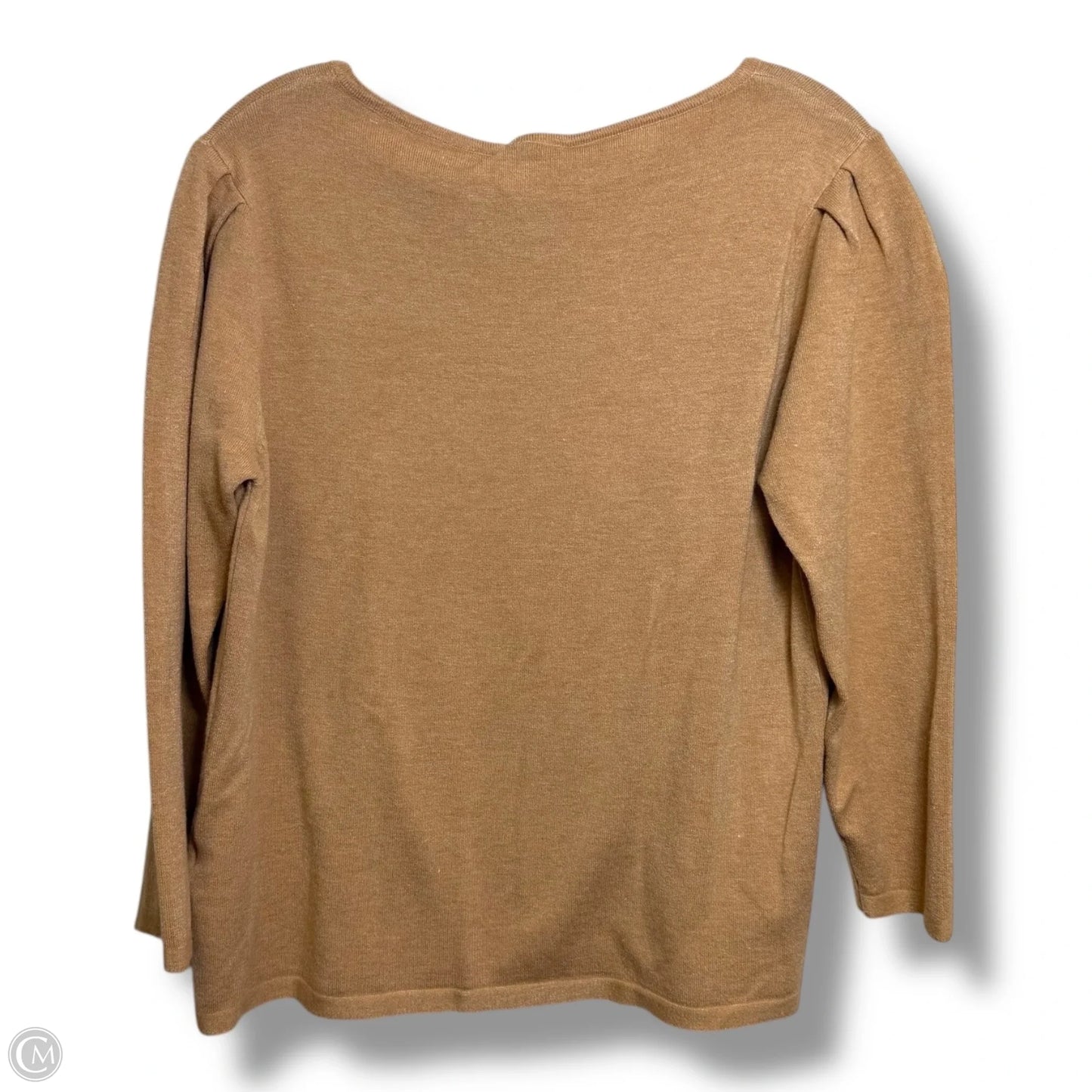 Top Long Sleeve By Vila Milano In Tan, Size: L