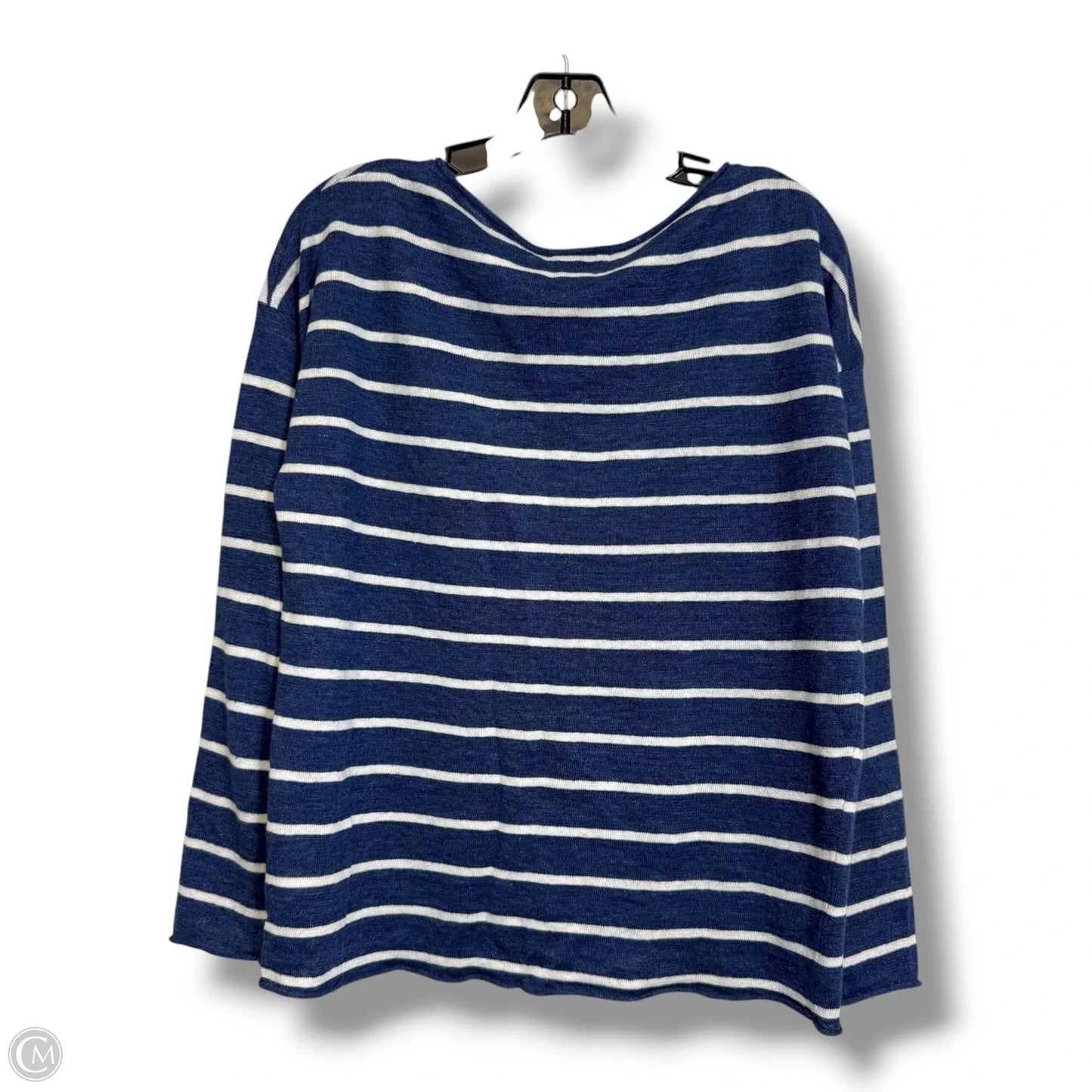 Top Long Sleeve By Brooks Brothers In Striped Pattern, Size: M