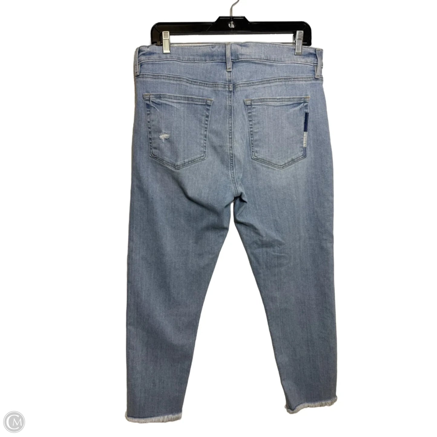 Jeans Cropped By Loft In Blue Denim, Size: 12