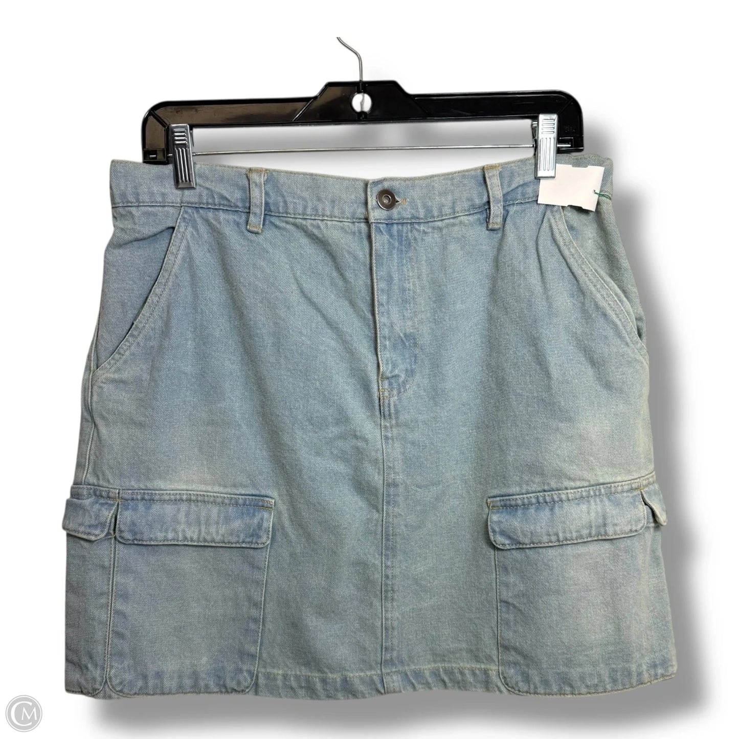 Skirt Mini & Short By New In In Blue Denim, Size: L