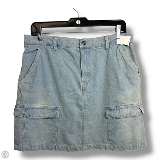 Skirt Mini & Short By New In In Blue Denim, Size: L