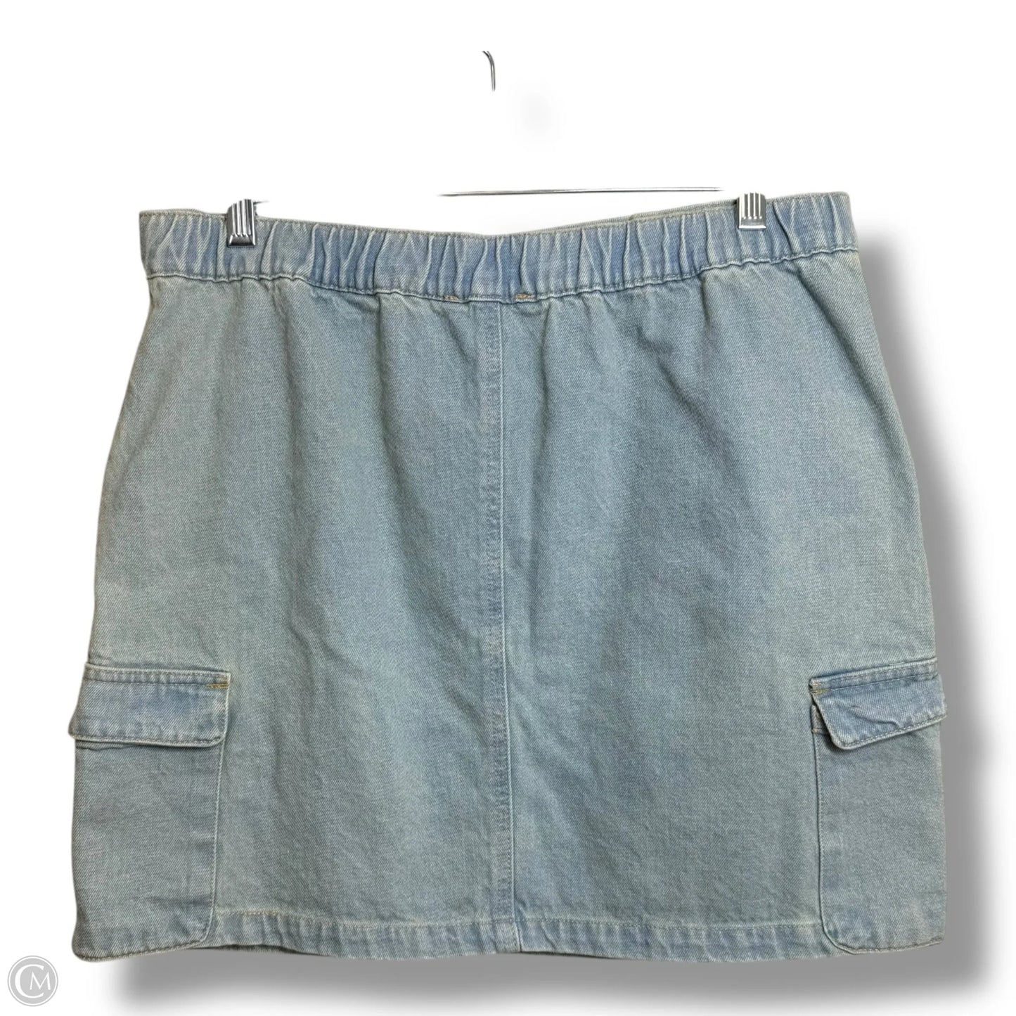 Skirt Mini & Short By New In In Blue Denim, Size: L