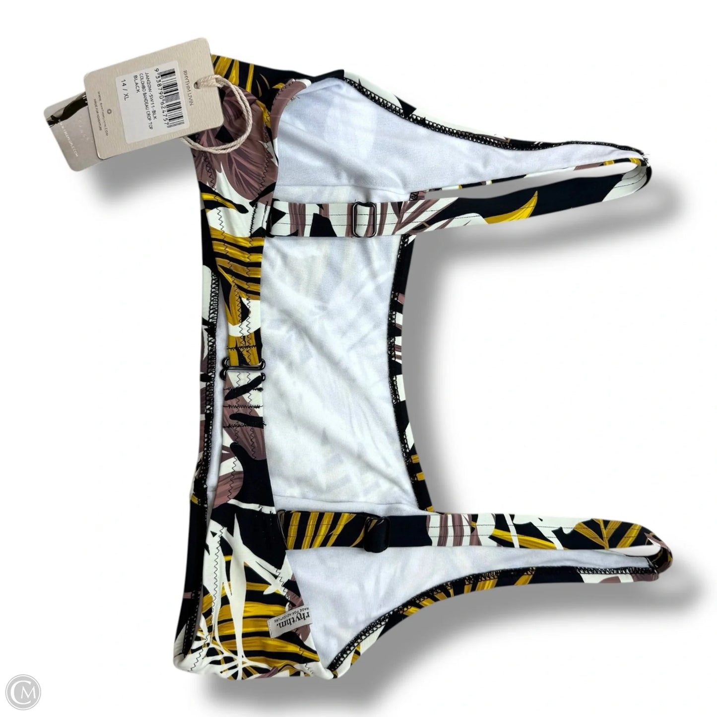 Colombo Bandeau Bikini Top & bottoms Swimsuit 2pc By Free People In Tropical Print, Size: 14