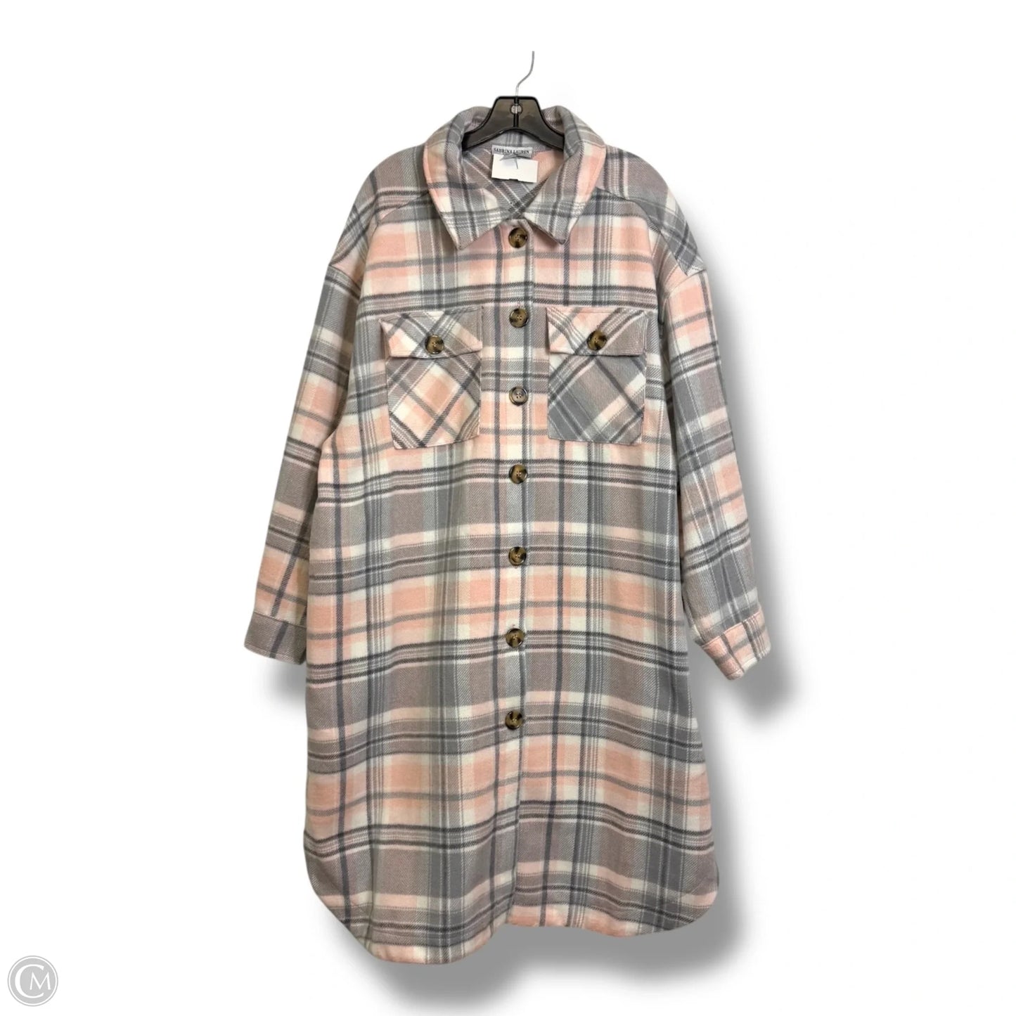Coat Other By Clothes Mentor In Plaid Pattern, Size: 2x
