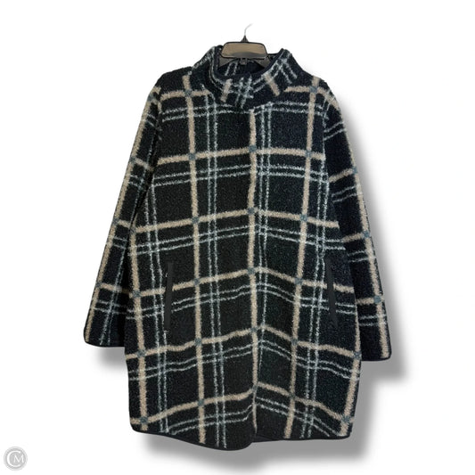 Jacket Faux Fur & Sherpa By Clothes Mentor In Black, Size: 2x