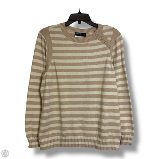 Sweater By Lane Bryant In Tan & White, Size: 1x