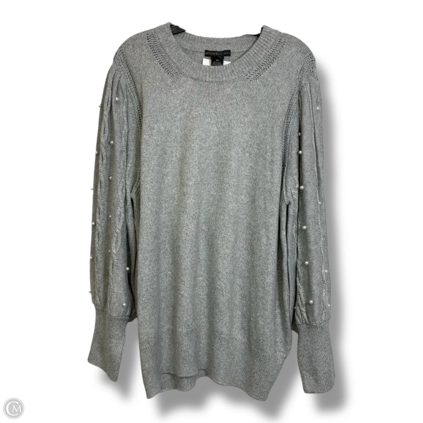 Sweater By Design History In Grey, Size: 2x