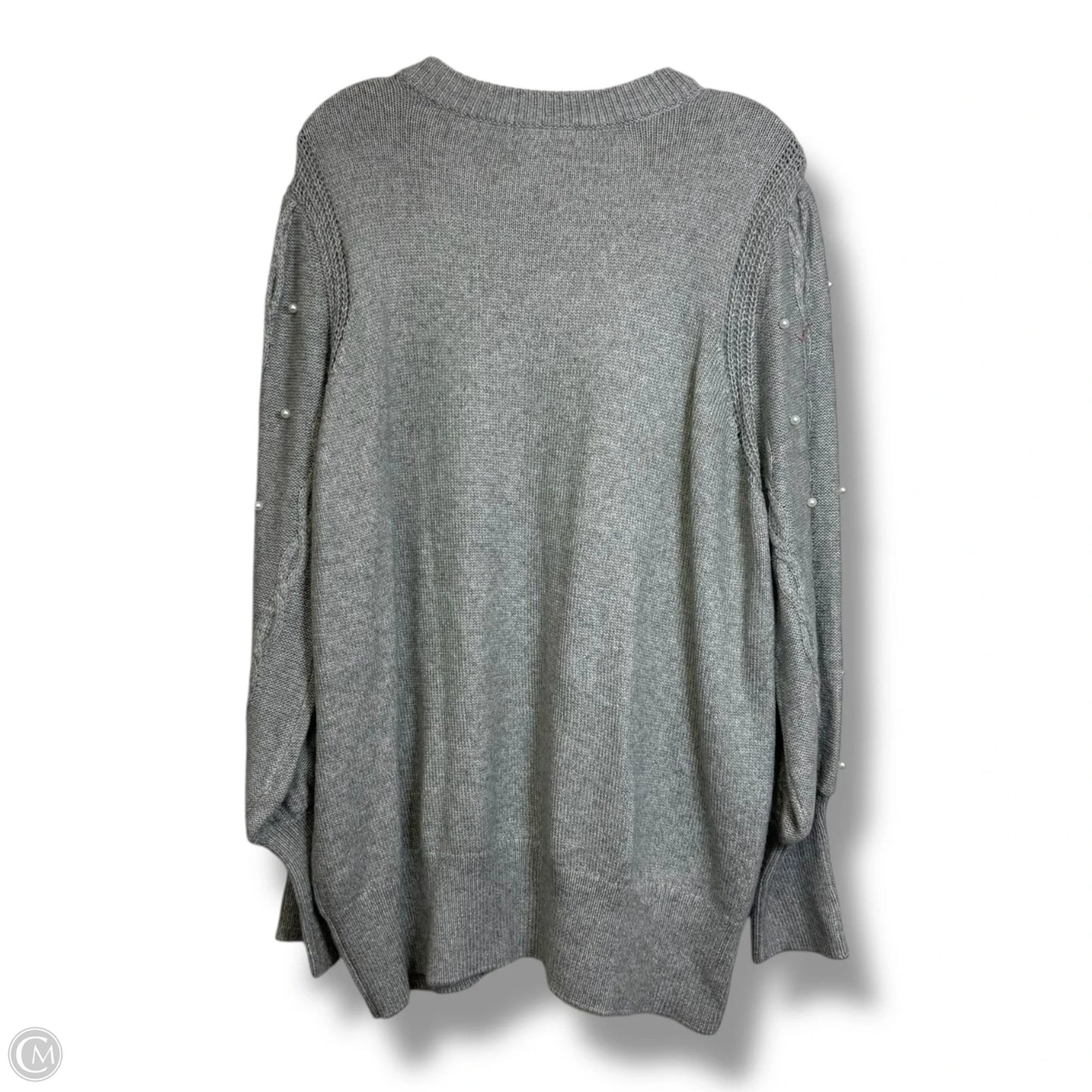 Sweater By Design History In Grey, Size: 2x