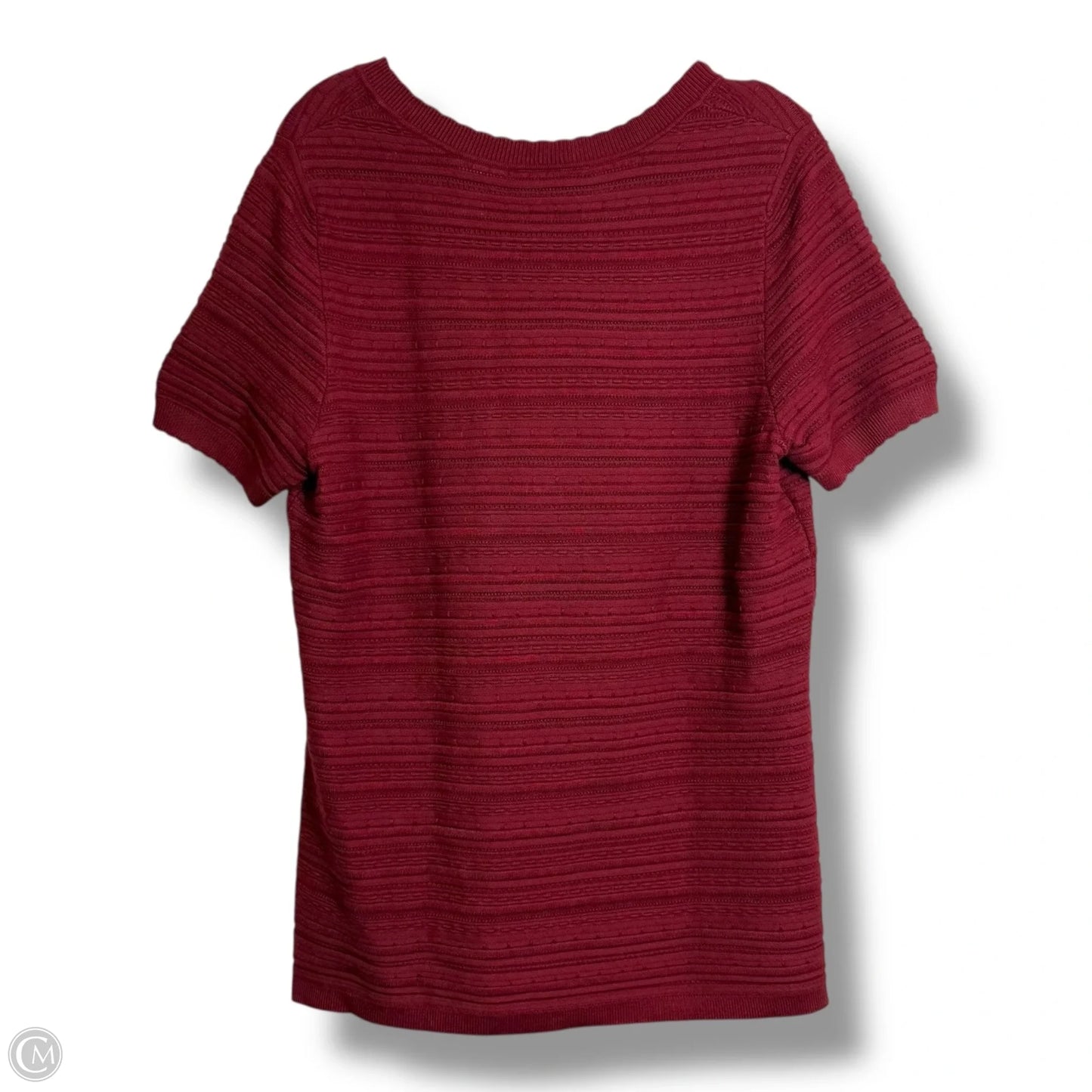 Sweater Short Sleeve By Lane Bryant In Red, Size: L