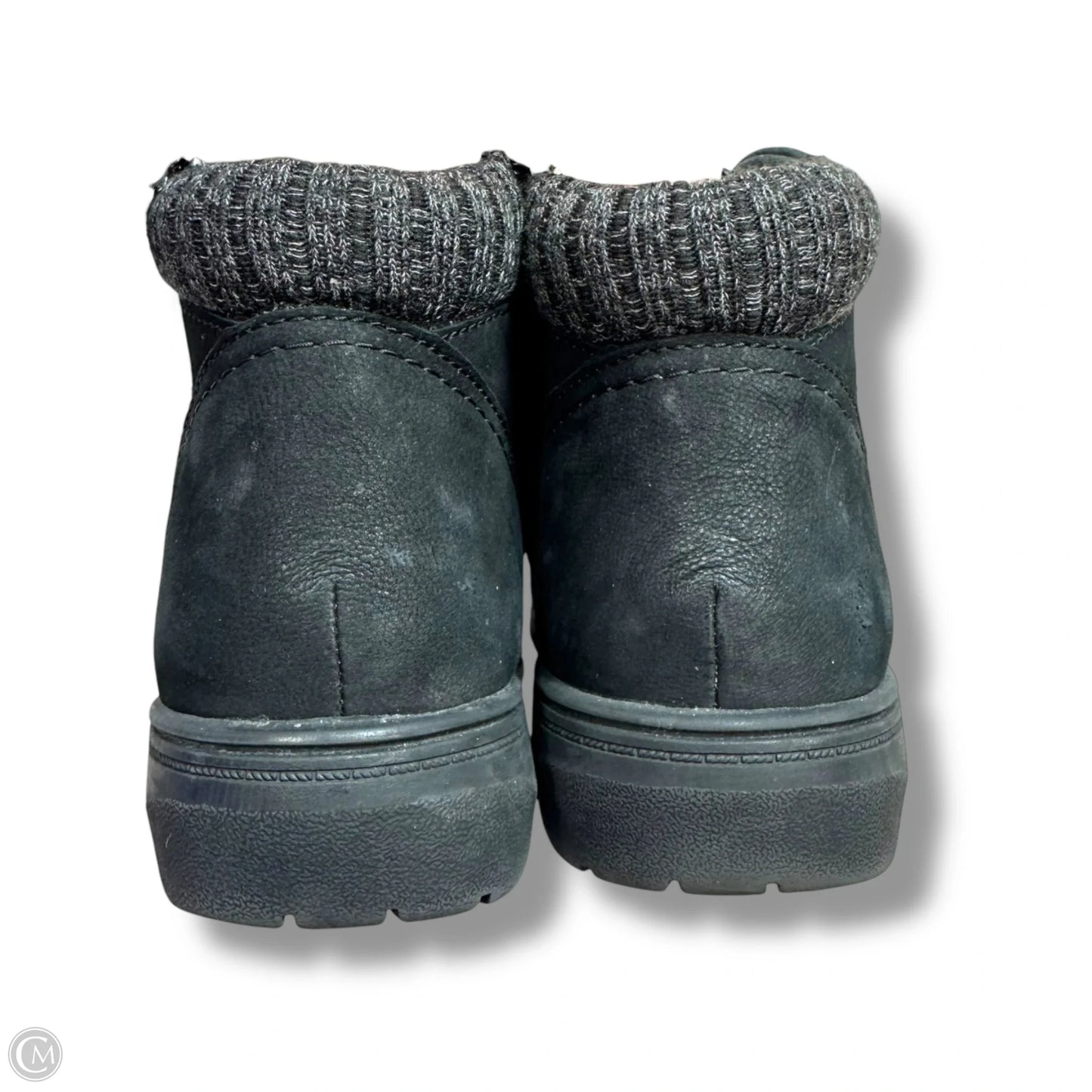 Boots Ankle Flats By Clarks In Black, Size: 9