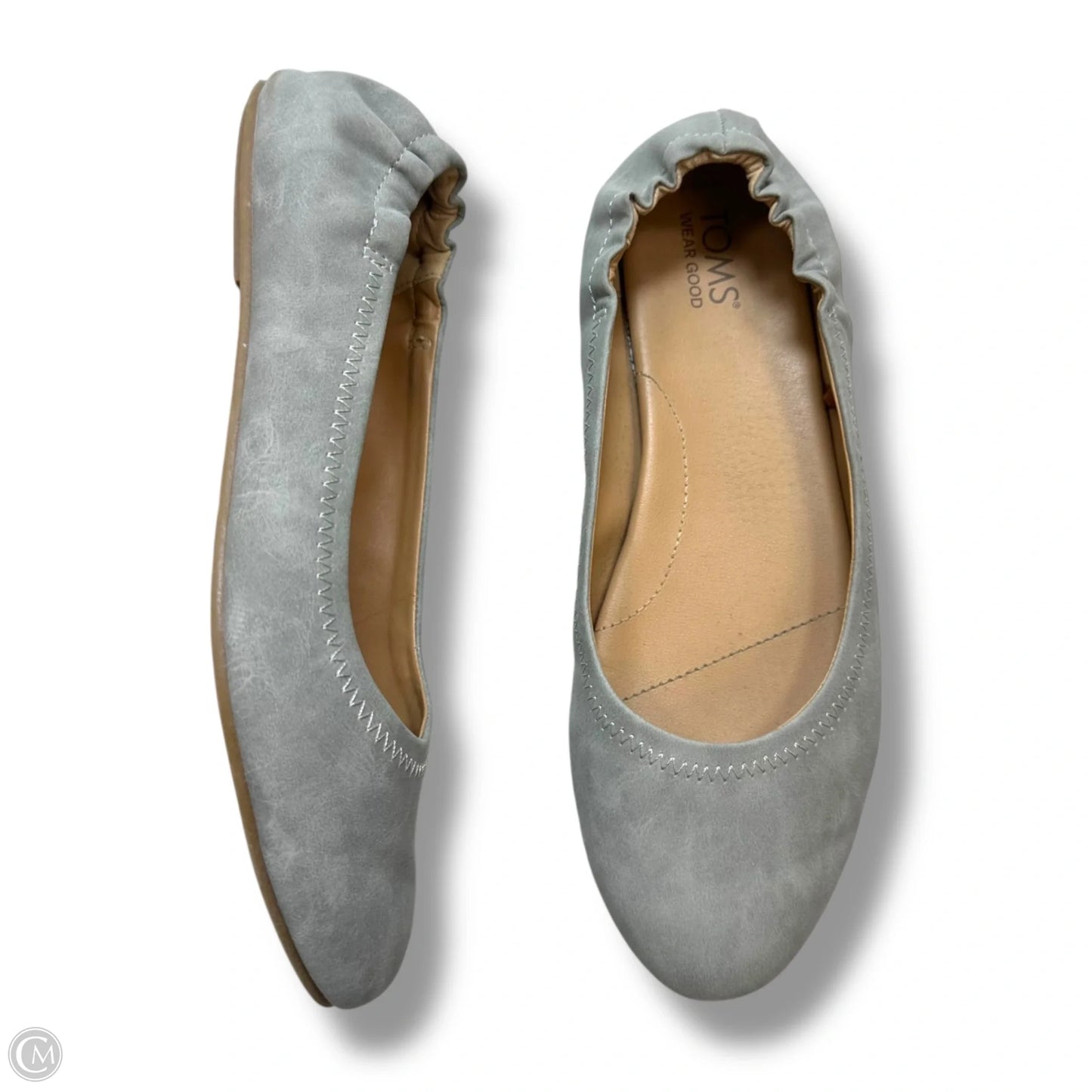 Shoes Flats By Toms In Grey, Size: 8.5