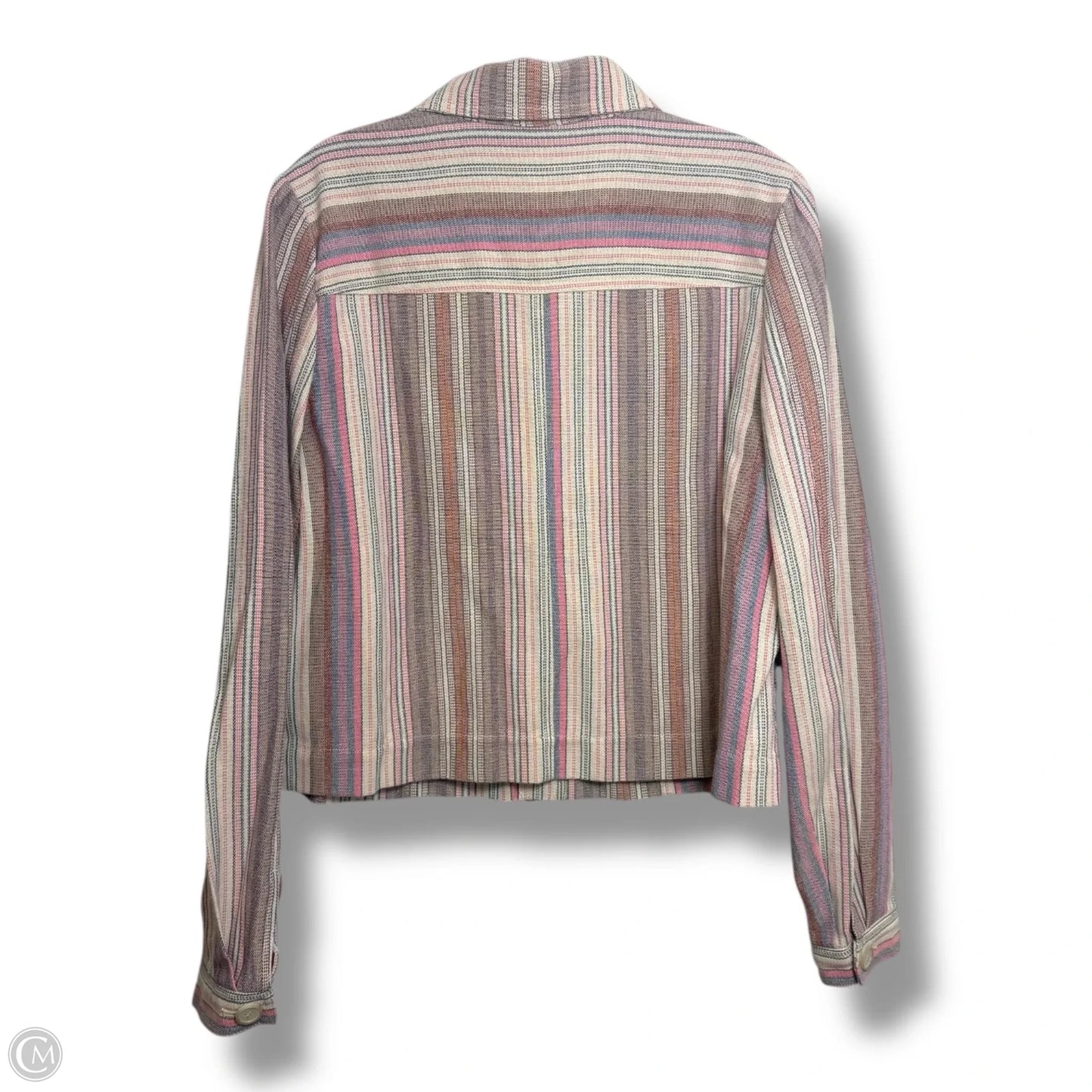 Top Long Sleeve By Loft In Multi-colored, Size: L