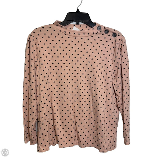 Top Long Sleeve By Ann Taylor In Pink, Size: Xl
