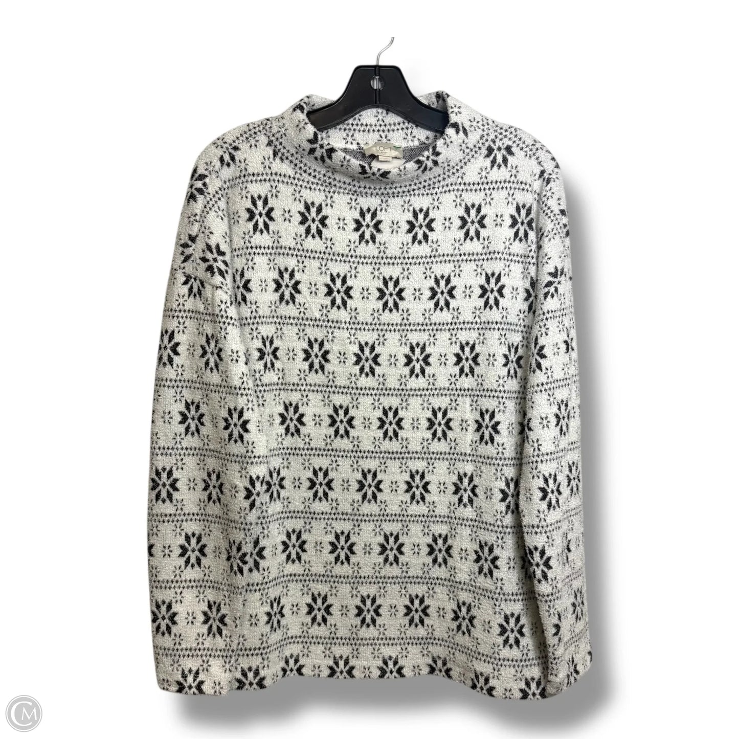 Sweater By Loft In White, Size: L