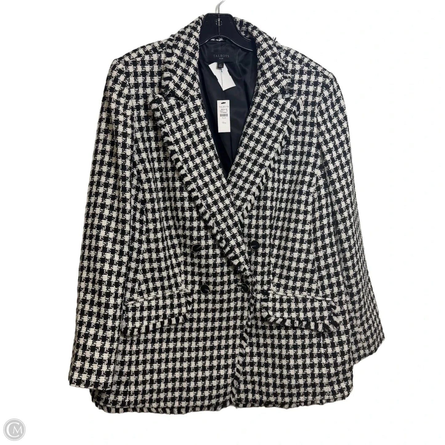 Skirt Set 2pc By Talbots In Black & White, Size: 1x