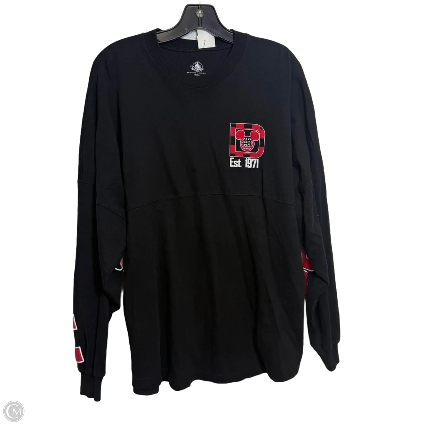 Top Long Sleeve By Disney In Black, Size: M