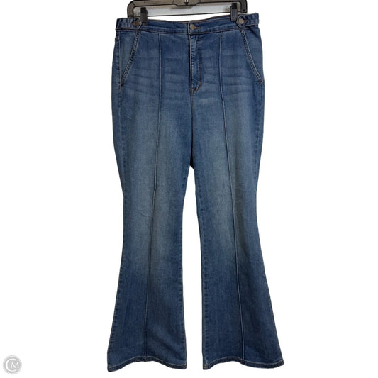 Jeans Flared By Jessica Simpson In Blue Denim, Size: 12